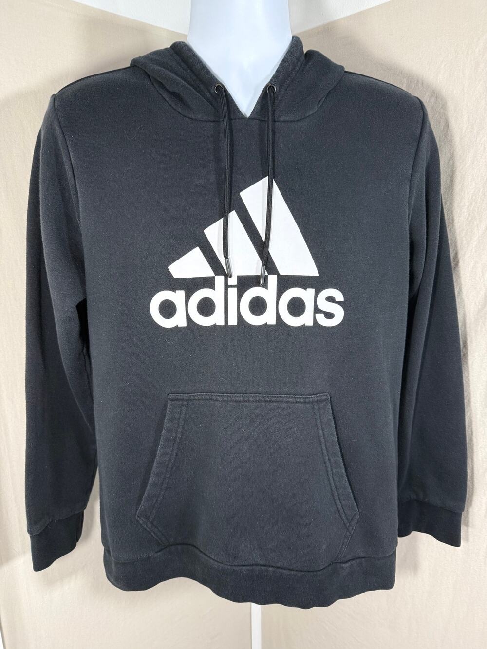 Adidas Golf Black Pullover Hoodie Big Logo Men's Large